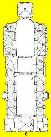 Koblenz, plattegrond van de Liebfrauenkirche