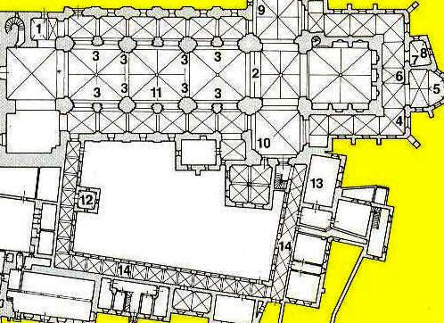 Plattegrond van de St. Peter in Osnabr�ck