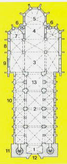 Plattegrond van de Liebfrauenkirche