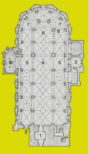 Plattegrond van de Katharinenkirche