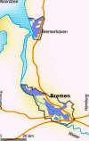 Kaart, Bremen en Bremerhaven