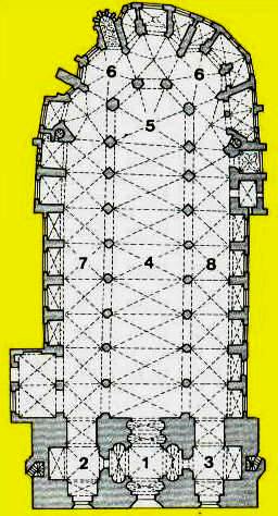 Plattegrond Nikolaikirche in Stralsund