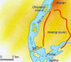 Ligging van Aswan en Philae, v��r dat het water kwam!
