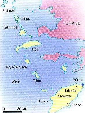 Dodekanesos eilanden in Ege�sche Zee
