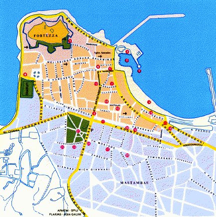 Rethimno plattegrond