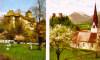Brixlegg: l. burcht Matzen, r. burcht Kropfsberg