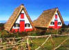Karakteristieke huizen in Santana