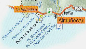 Route van Herradura naar Almu��car